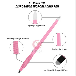 Penna per microblading usa e getta nera
