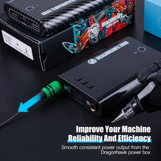 Alimentatore per tatuaggi con caricabatterie portatile Dragonhawk