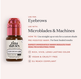 4 Dark Brown - Tina Davies LUXE I ❤️ INK