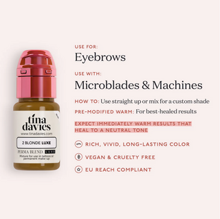2 Blonde - Tina Davies LUXE I ❤️ INK