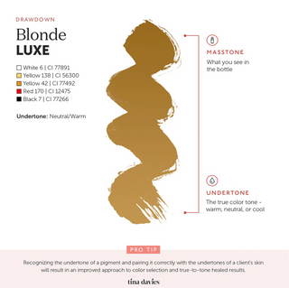 2 Blonde - Tina Davies LUXE I ❤️ INK