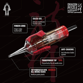 Ozer Dragon Pestle - Tattoo and PMU Cartridges