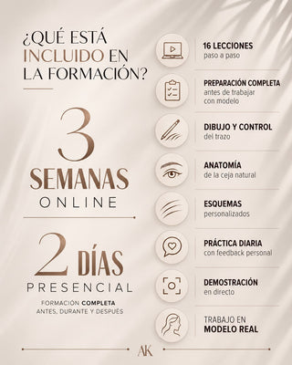Reserva formación de masterclass de cejas femeninas y masculinas - HYPERREALISM